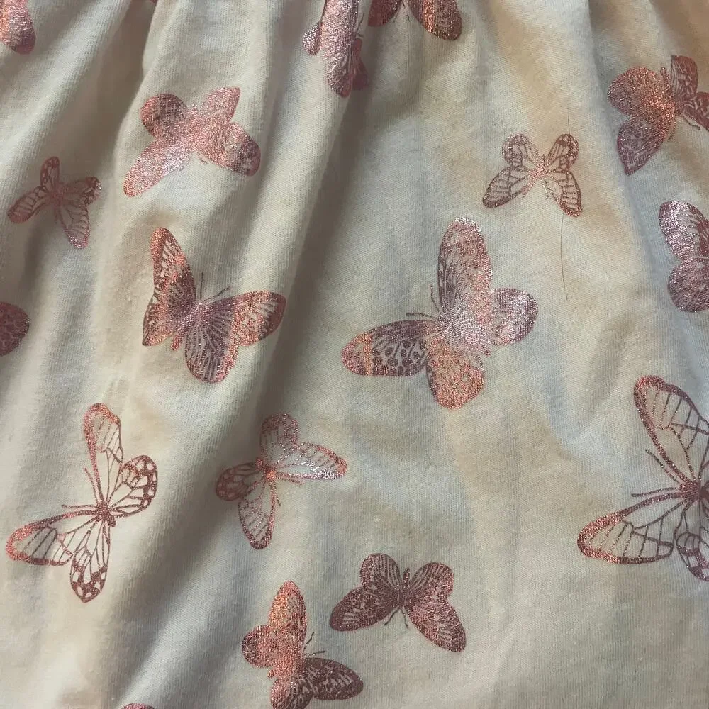 Tahari Girl's Butterfly Print Dress Sz 6